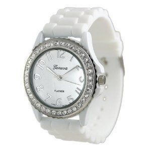 Geneva Platinum Accented Watch